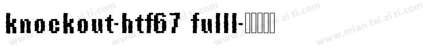 knockout-htf67 fulll字体转换
